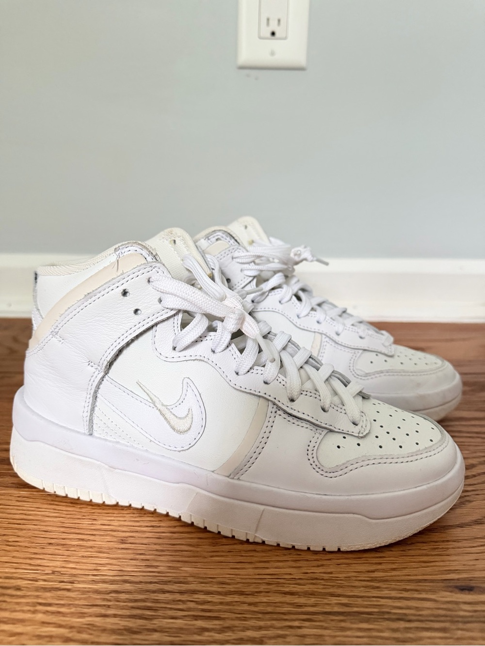 Vintage Nike White High-Top Sneakers
